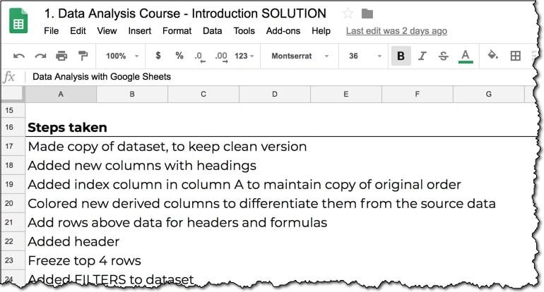 Ghi lại các bước đã thực hiện